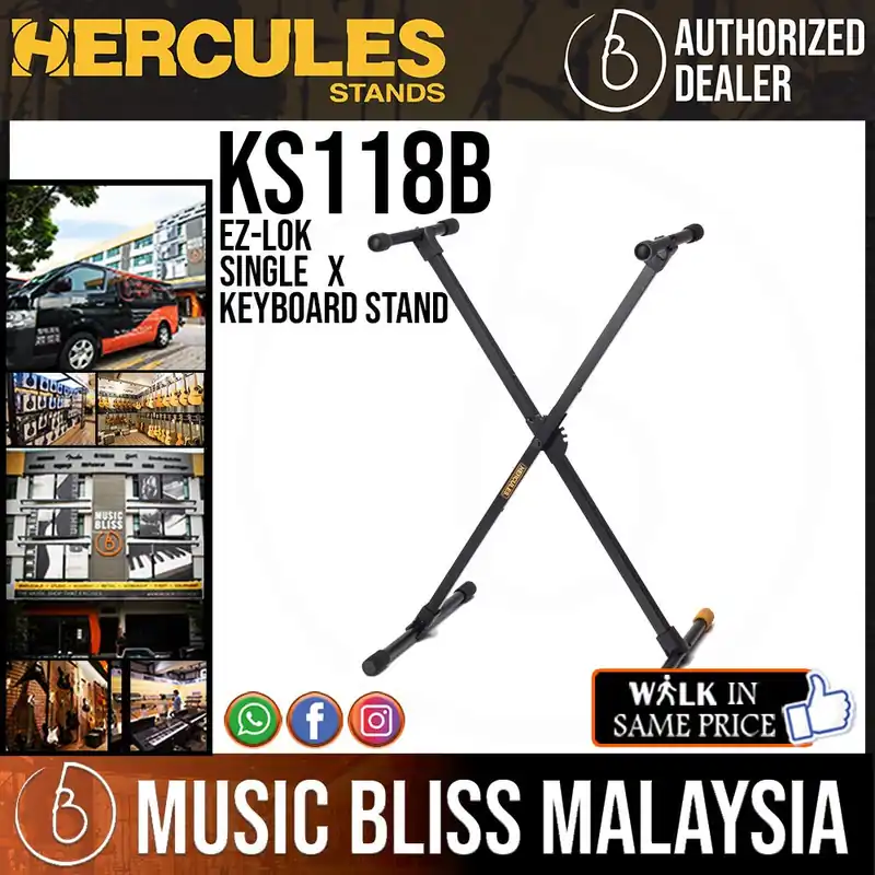 Hercules KS118B TravLite Single X Keyboard Stand Trusted Brand
