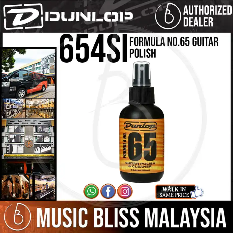 Best Seller Jim Dunlop 654SI Formula No. 65 Guitar Polish & Cleaner, 4oz