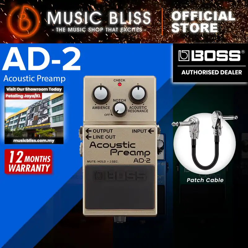 Boss AD-2 Acoustic Preamp Pedal Limited Edition