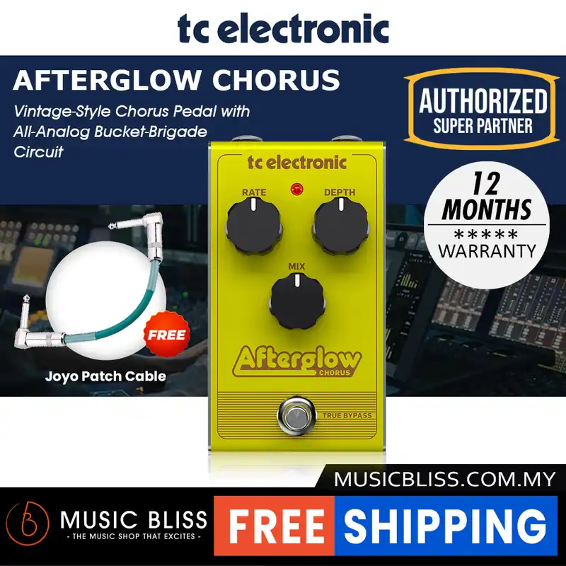 Don’t Miss Out TC Electronic AfterGlow Chorus Guitar Effects Pedal