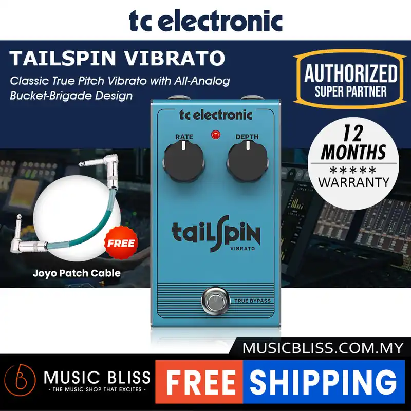 TC Electronic Tailspin Vibrato Guitar Effects Pedal Trusted Brand