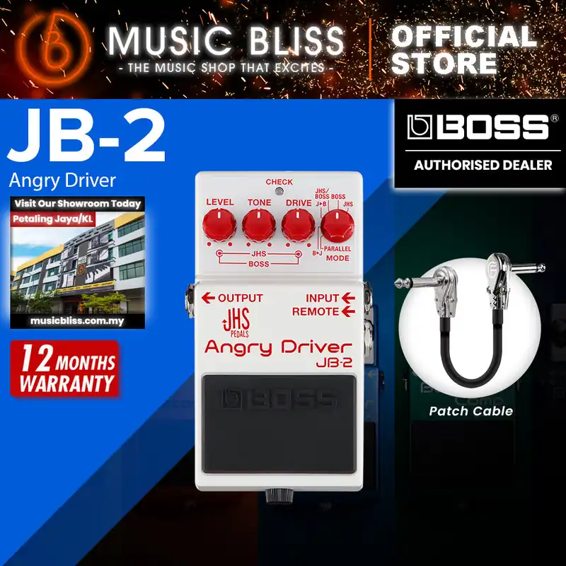 Boss JB-2 Angry Driver Overdrive Pedal Holiday Sale
