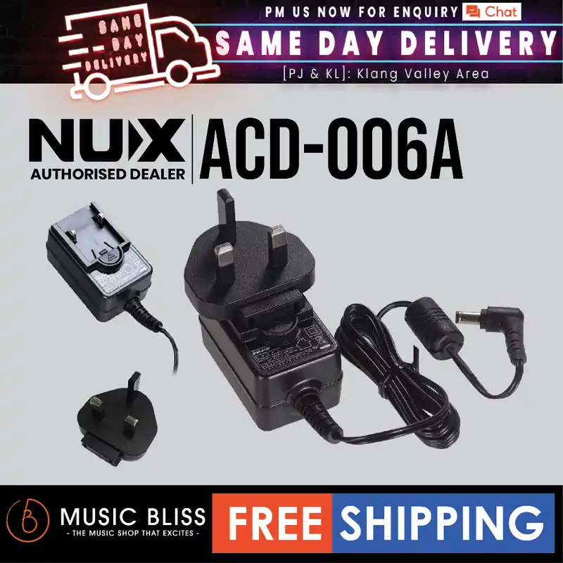 NUX ACD-006A - Power Adapter For Guitar Effect Pedal BOSS Electro-Harmonix TC Electronic Dunlop MXR Zoom Hot Deal