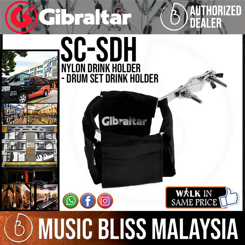 Free Returns Gibraltar Nylon Drink Holder - Drum Set Drink Holder with Clamp