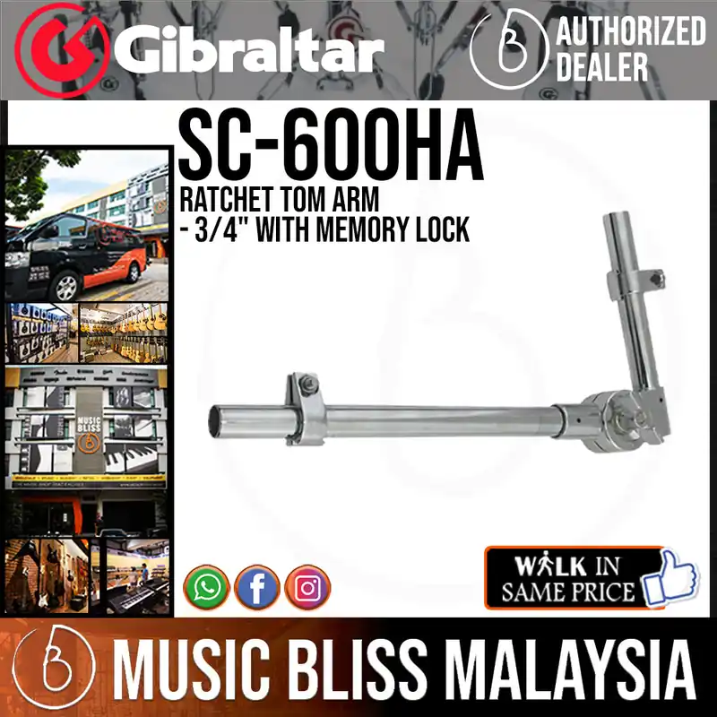 Gibraltar Ratchet Tom Arm - 3/4" with Memory Lock Latest