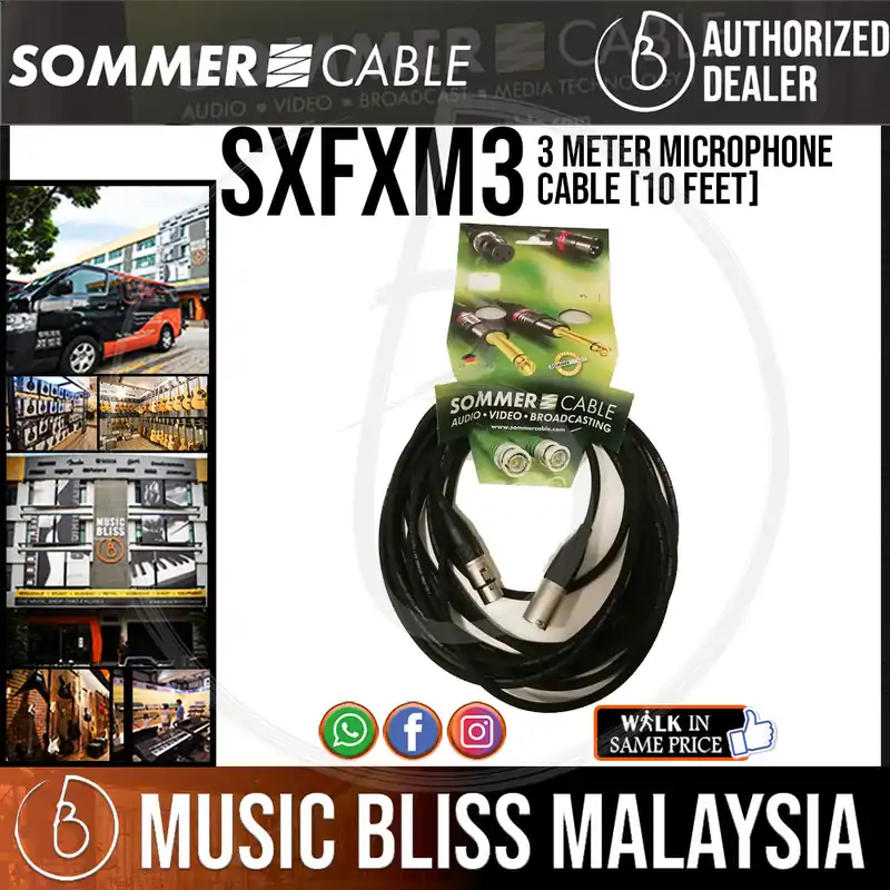 Money Back Guarantee Sommer Stage 22 3 Meter Microphone Cable [10 Feet]
