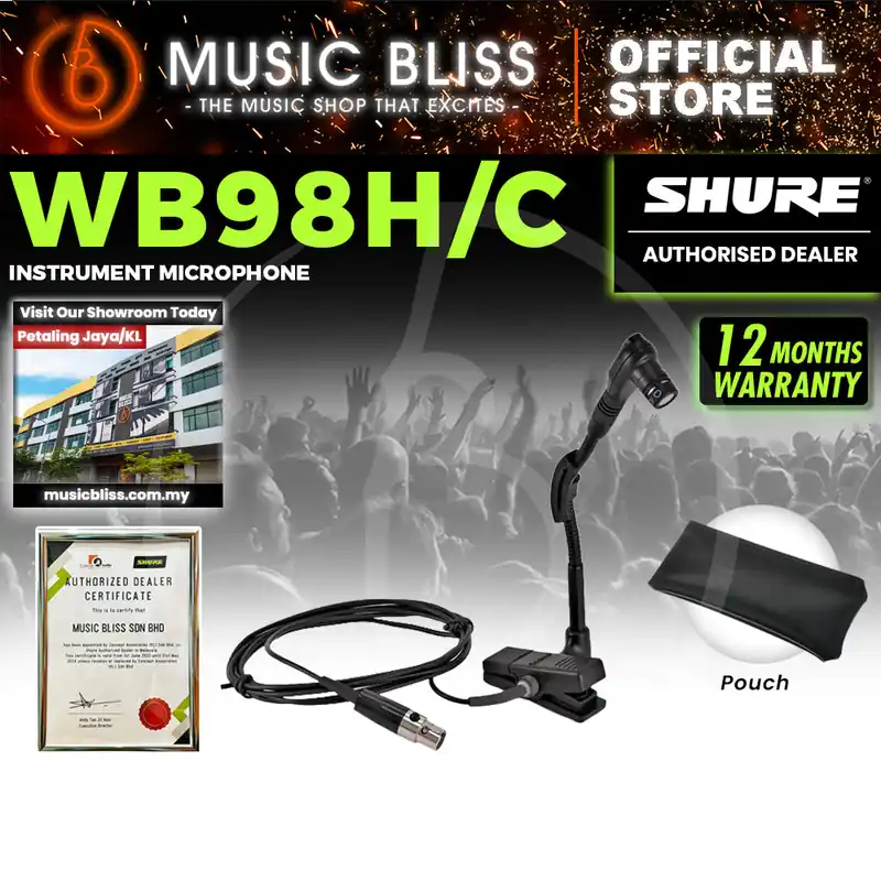 Bargain Shure WB98H/C Cardioid Clip-on Instrument Microphone for Shure Wireless