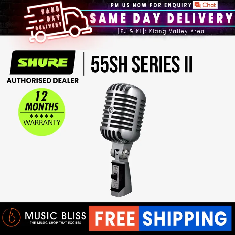 Buy Today Shure 55SH Series II Cardioid Dynamic Vocal Microphone