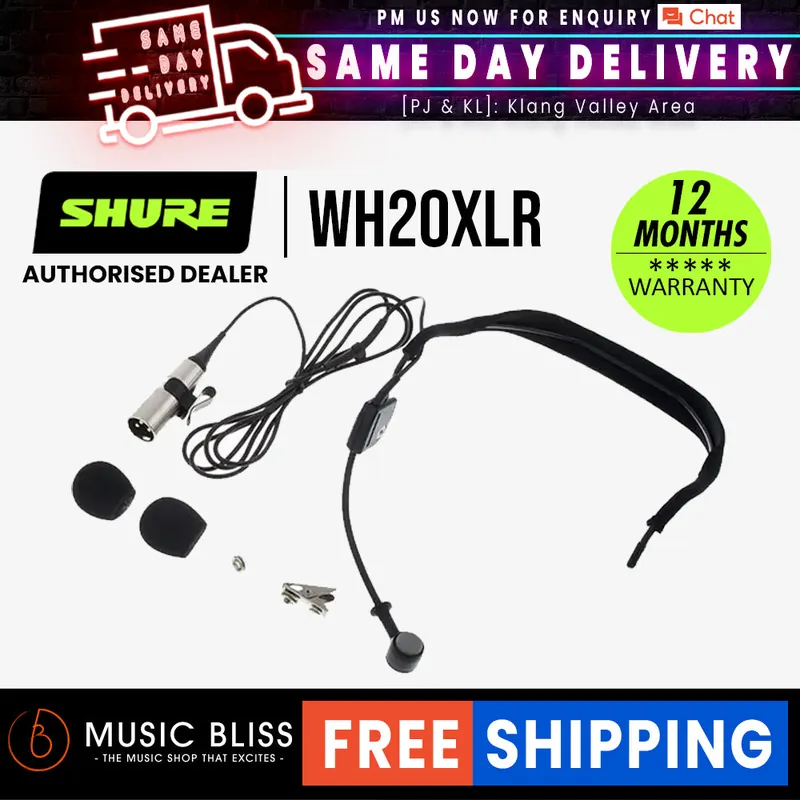 Buy Direct Shure WH20XLR Headset Mic with XLR Connector for Balanced Mic Output