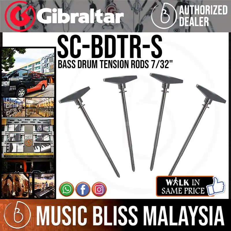 Gibraltar Bass Drum Tension Rods 7/32" Final Sale