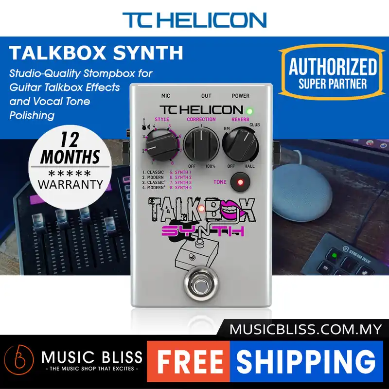 TC-Helicon Talkbox Synth Vocal Effects Pedal Exclusive