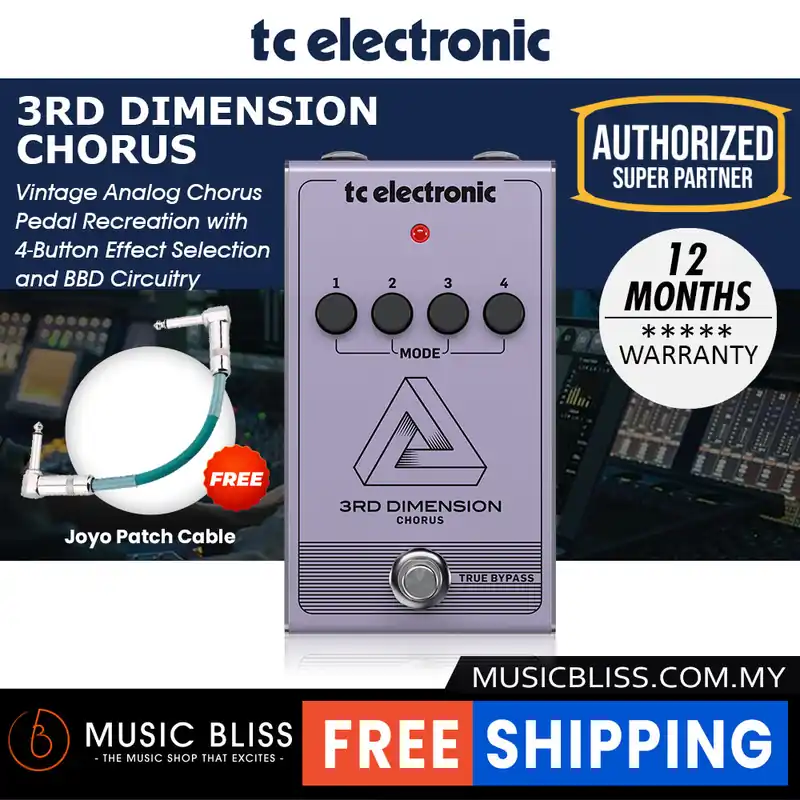 Viral TC Electronic 3rd Dimension Chorus Guitar Effects Pedal