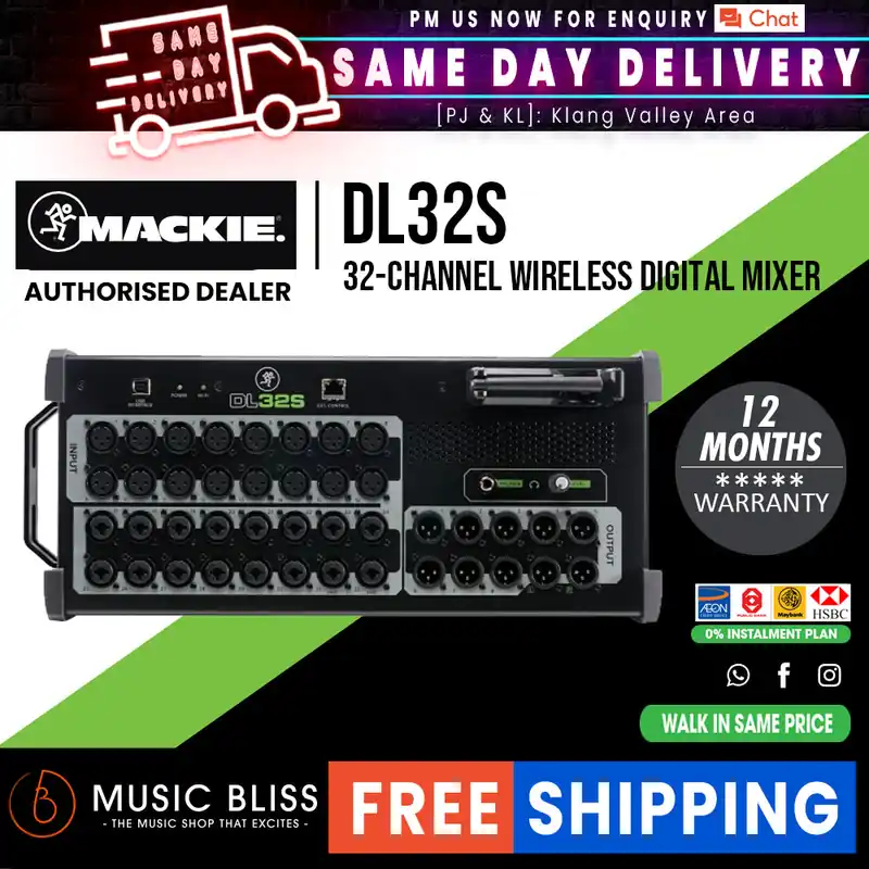 Fast Shipping Mackie DL32S 32-Channel Digital Rack Mixer