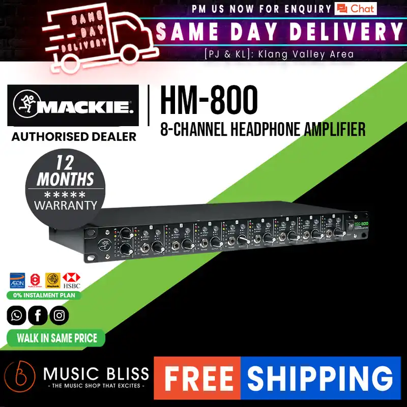 Flash Sale Mackie HM-800 8-Channel Headphone Amplifier