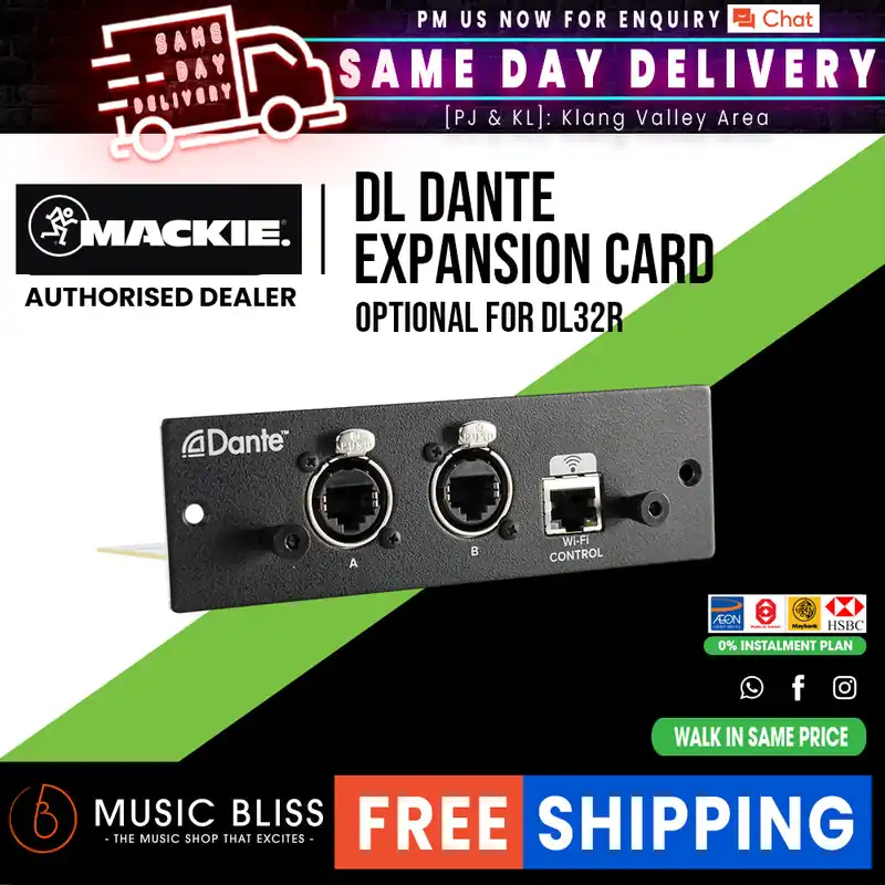 Budget Mackie DL Dante Expansion Card for Mackie DL32R Mixer