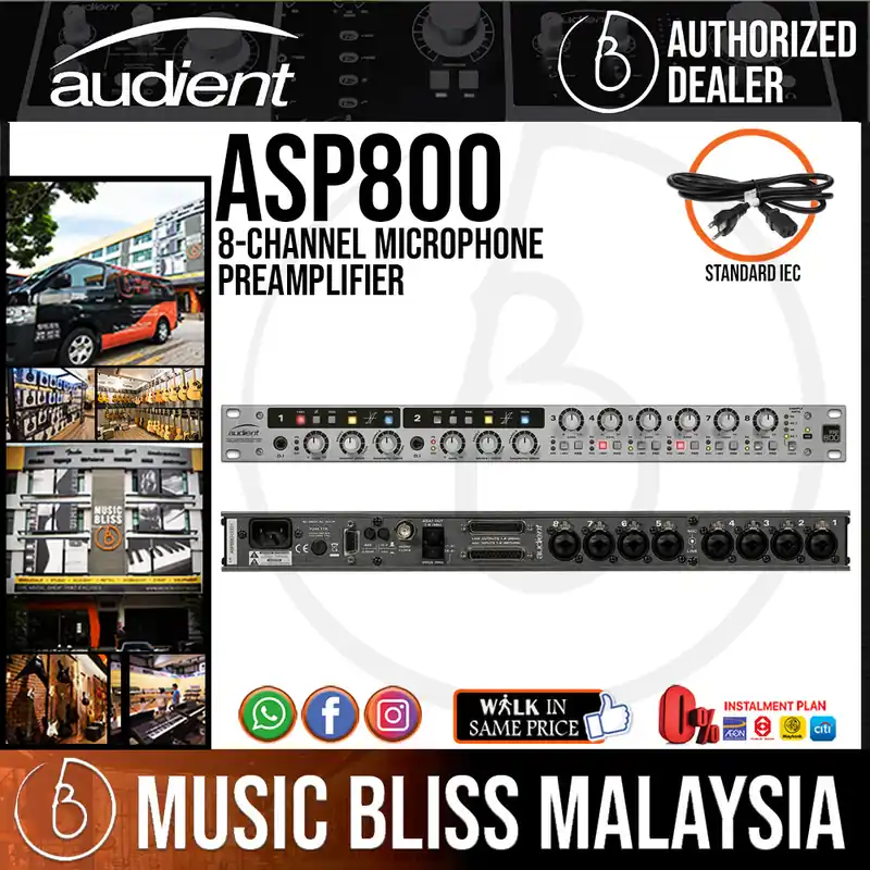Audient ASP800 8-channel Microphone Preamplifier Save Now