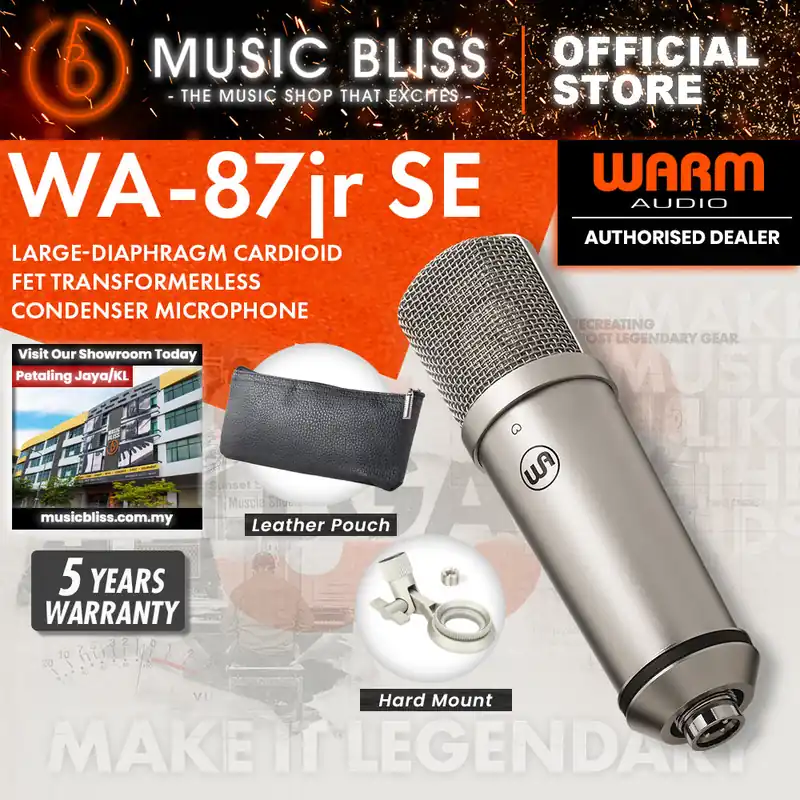 Deal Warm Audio WA-87jr Studio Essential Large-Diaphragm Cardioid Condenser Microphone - Nickel