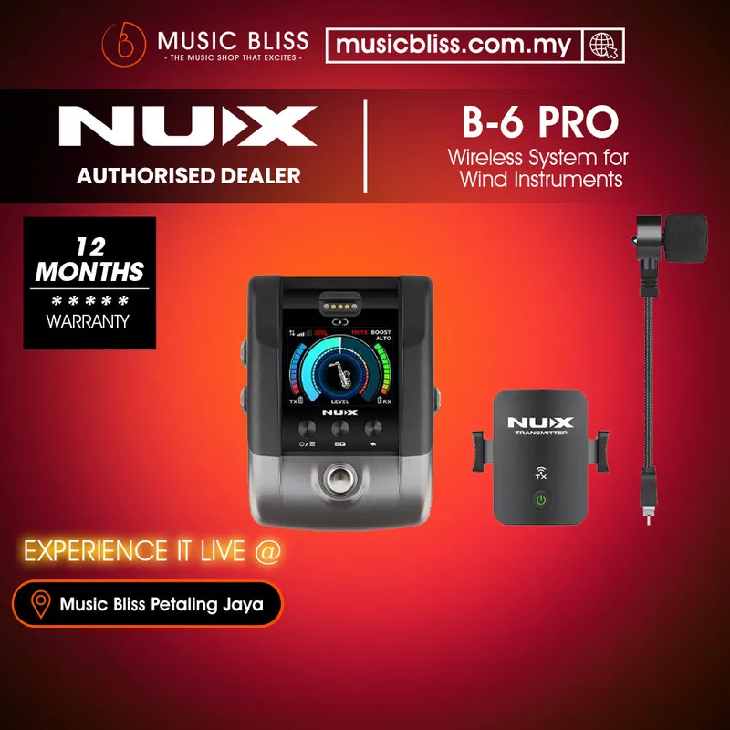 NUX B-6 Pro Wireless System For Wind Instrument Latest
