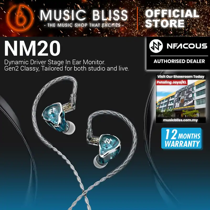 Secure Checkout NF Acous NM20 Professional Live Stage In Ear Monitor (Blue)