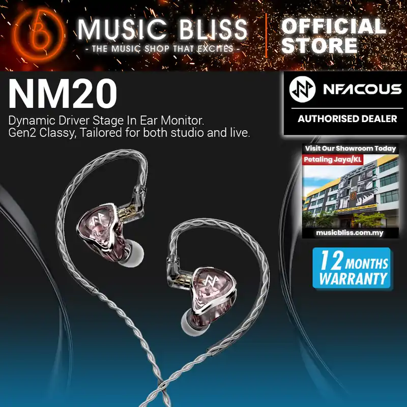 Price Drop NF Acous NM20 Professional Live Stage In Ear Monitor (Pink)