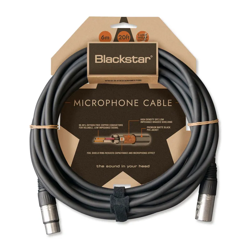 Blackstar CABLE-XLR-6M-FM 20ft Microphone Cable Best Choice