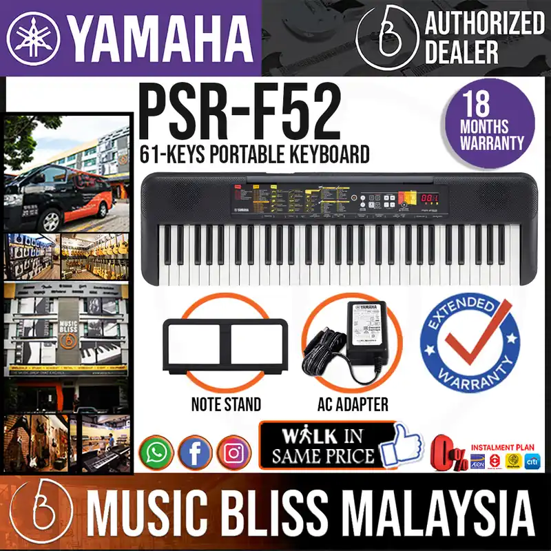 Yamaha PSR-F52 61-Keys Portable Keyboard No Minimum Order