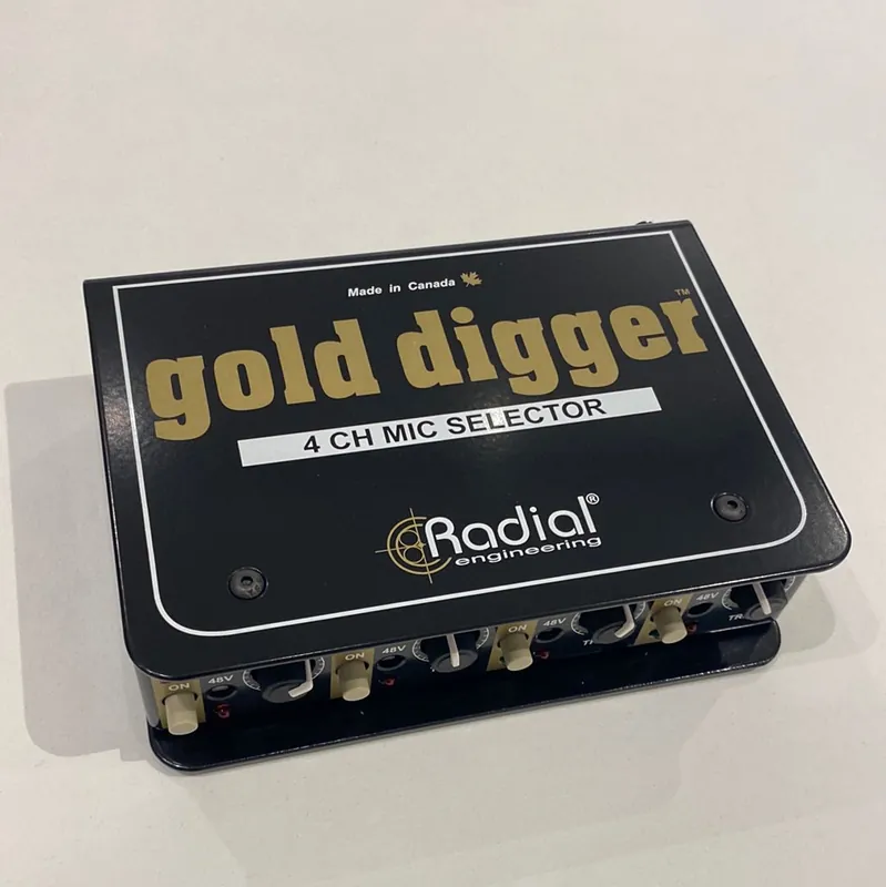 Editor’s Pick B Stock Radial Engineering Gold Digger 4-channel Mic Selector