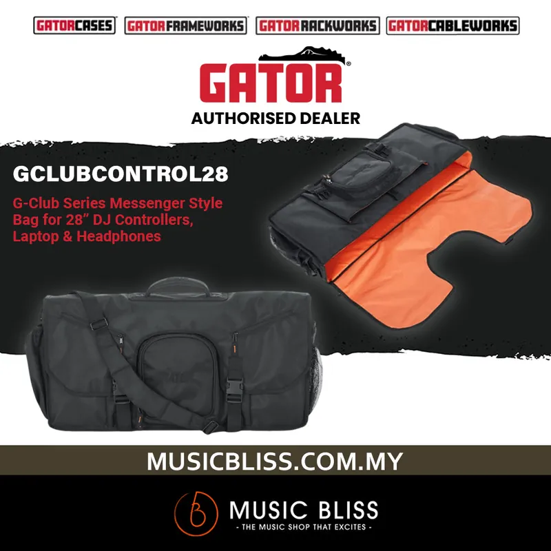 Hassle-Free Returns Gator G-Club Messenger Bag For DDJ-1000SRT Controller
