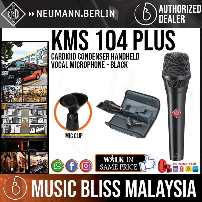 Bulk Order Neumann KMS 104 Plus Cardioid Condenser Handheld Vocal Microphone - Black