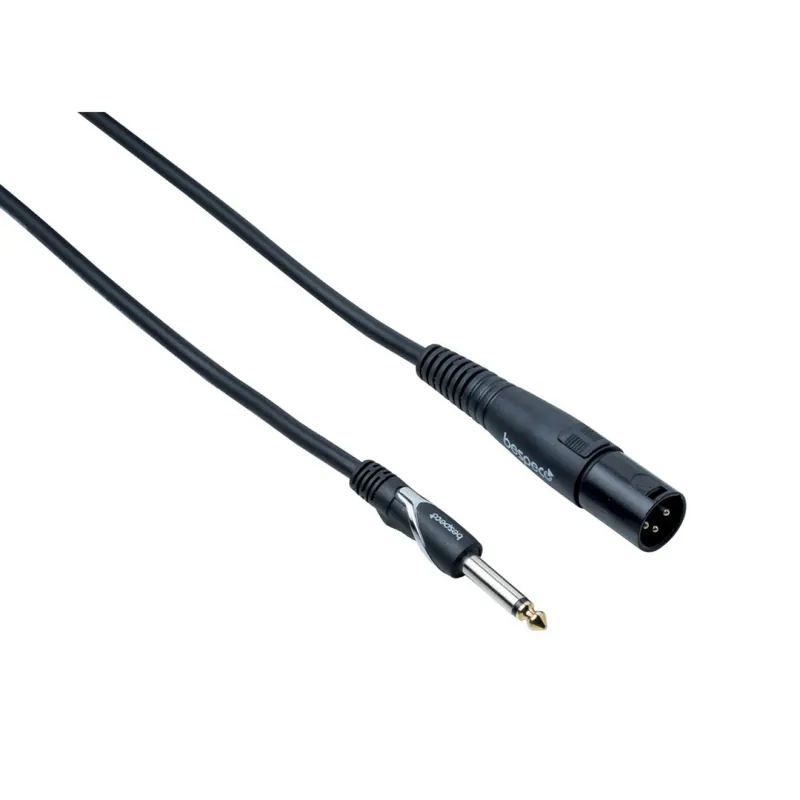 Discount Bespeco HDJM100 High Quality Jack Mono-XLR M Cable 1M