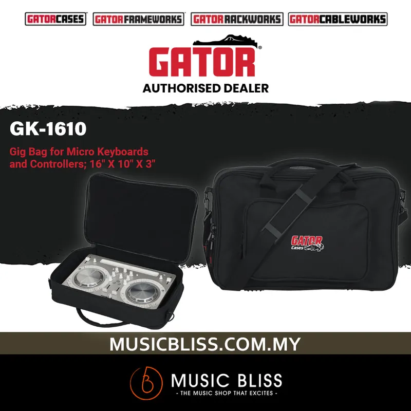 Gator GK-1610 Micro Key and Controller Gig Bag Discount