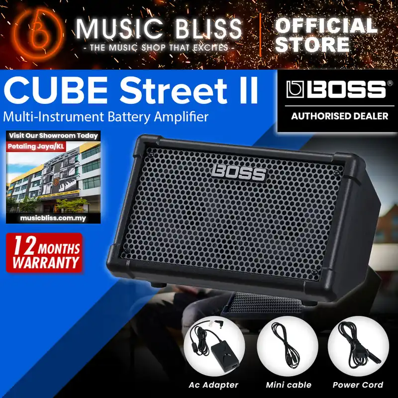 Boss CUBE Street 2 - 2x6.5" 10-watt Battery Powered Combo Amp - Black Today Only