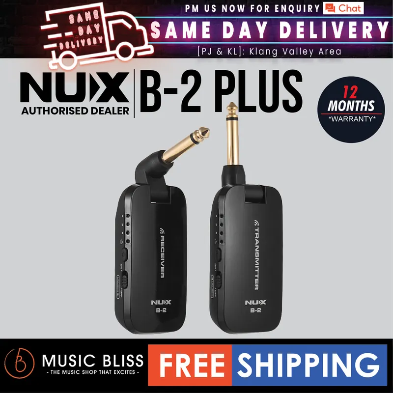 NUX B-2 PLUS 2.4GHz Guitar and Bass Wireless System Discount