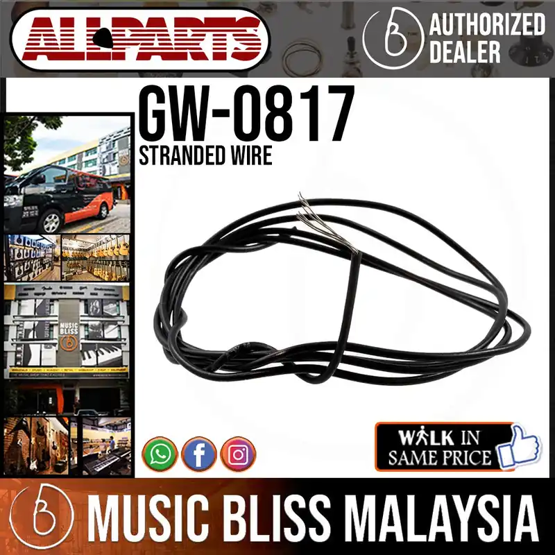Factory Price ALLPARTS GW-0817-023 25ft Stranded Wire - Black