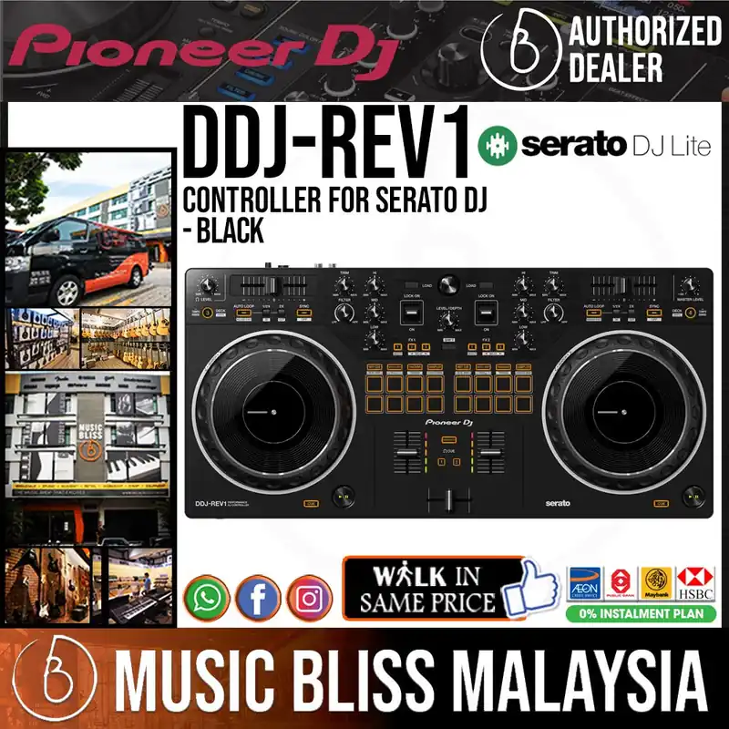 Pioneer DJ DDJ-REV1 2-deck Serato DJ Controller - Black Holiday Sale