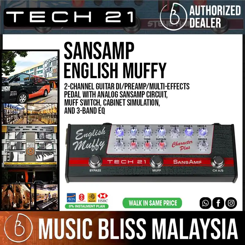 Tech 21 SansAmp Character Plus - English Muffy Save Now
