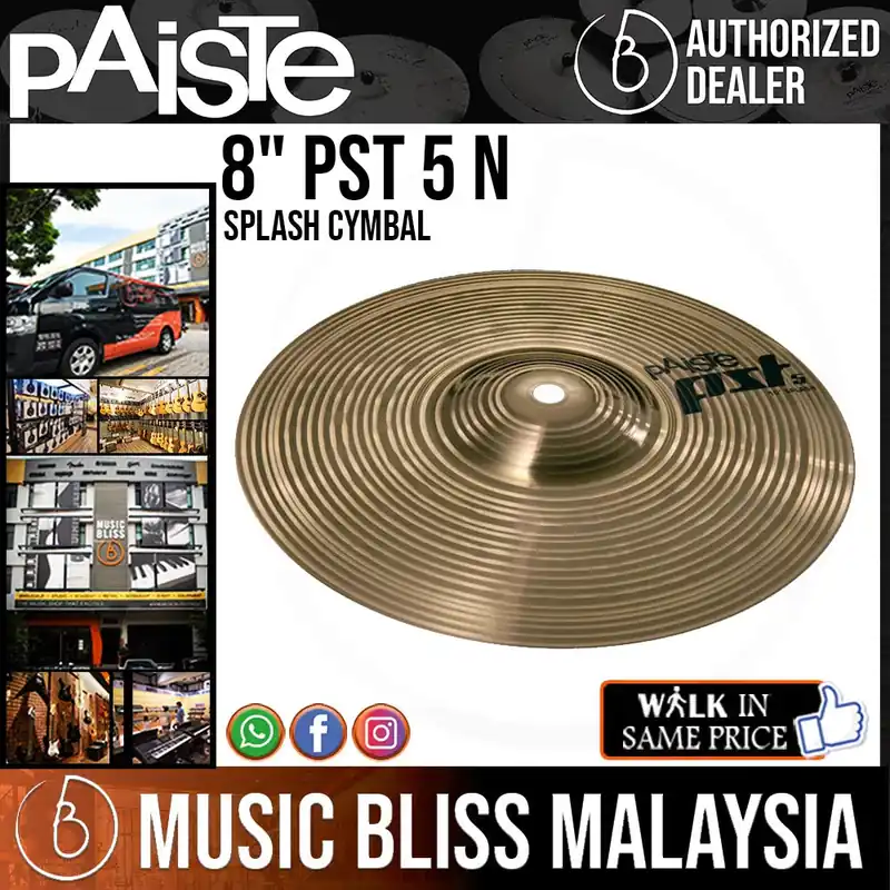 Exclusive Offer Paiste 8 inch PST 5 N Splash Cymbal (PST5N)