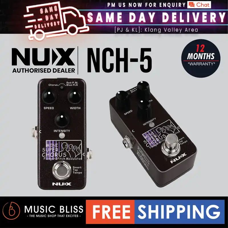 Same Day Shipping NUX NCH-5 Mini SCF Modulation Effects Pedal