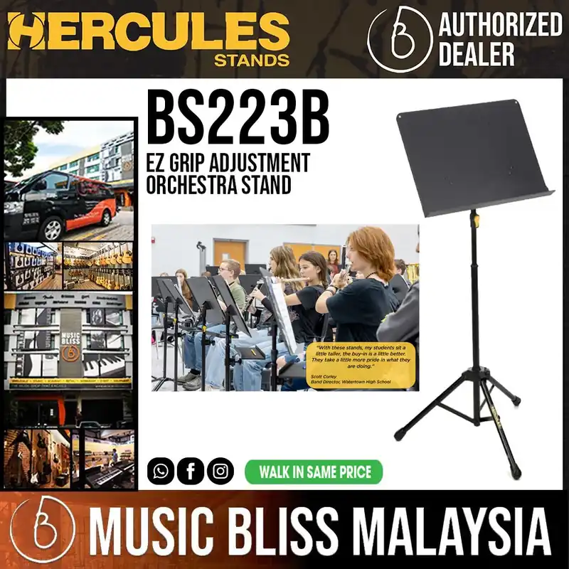 Free Shipping Hercules BS223B Music Stand