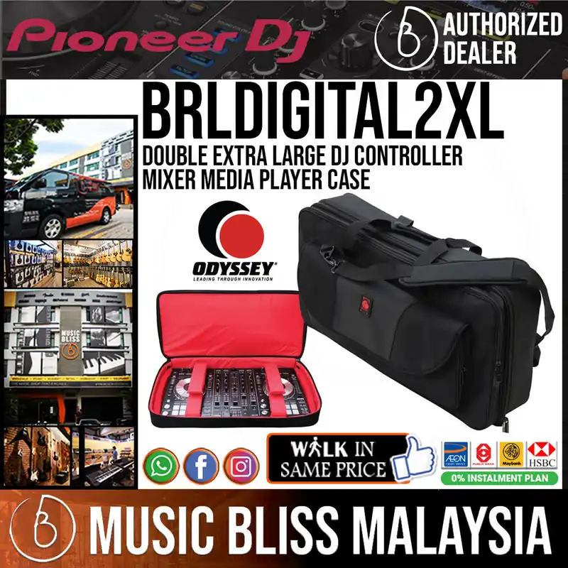 Affordable ODYSSEY BRLDIGITAL2XL Double Extra Large DJ Controller Mixer Media Player Case