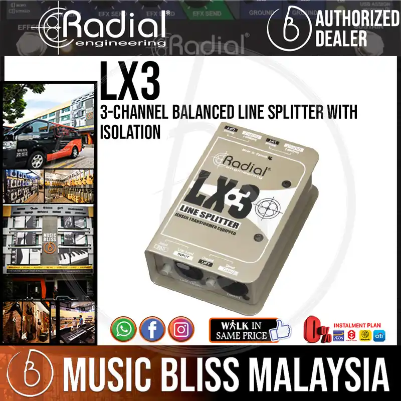 Hot Picks Radial Engineering LX3 3-channel Balanced Line Splitter with Isolation