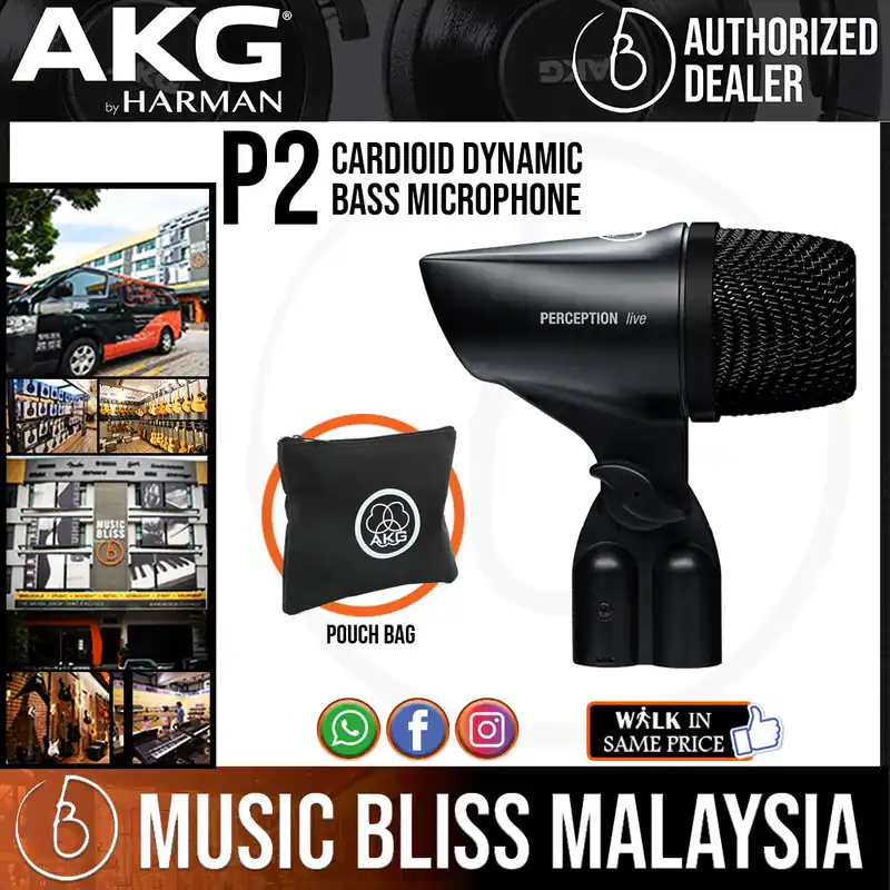 AKG P 2 Cardioid Dynamic Bass Microphone Best Choice