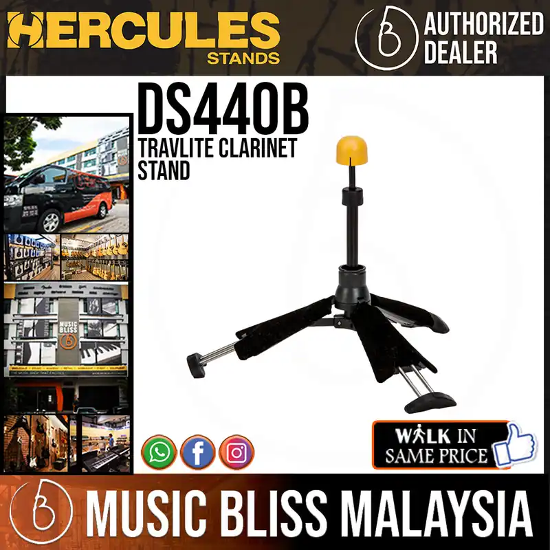 Factory Price Hercules DS440B Travlite Clarinet Stand