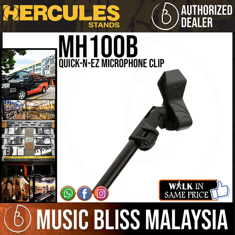 Hercules MH100B Quick-N-EZ Microphone Clip Final Sale