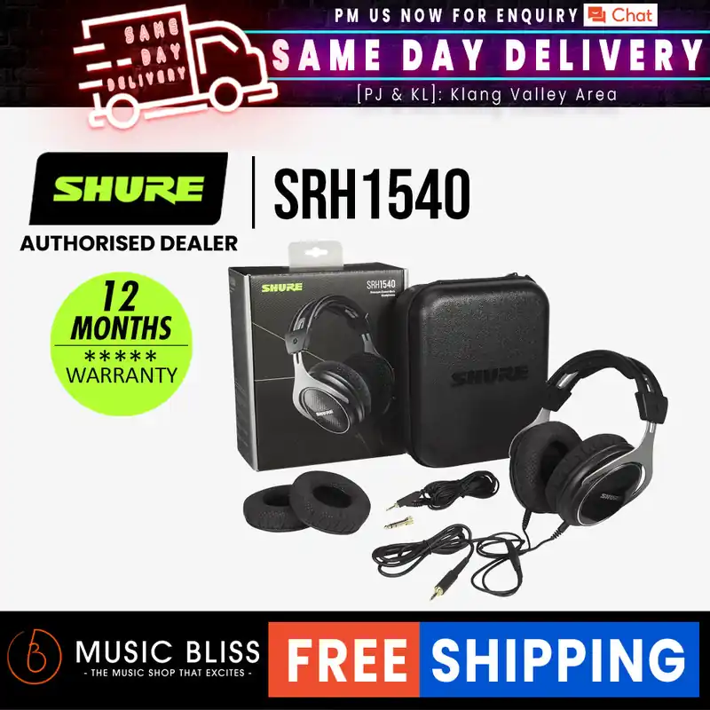 Buy Online Shure SRH1540 Closed-back Mastering Studio Headphones