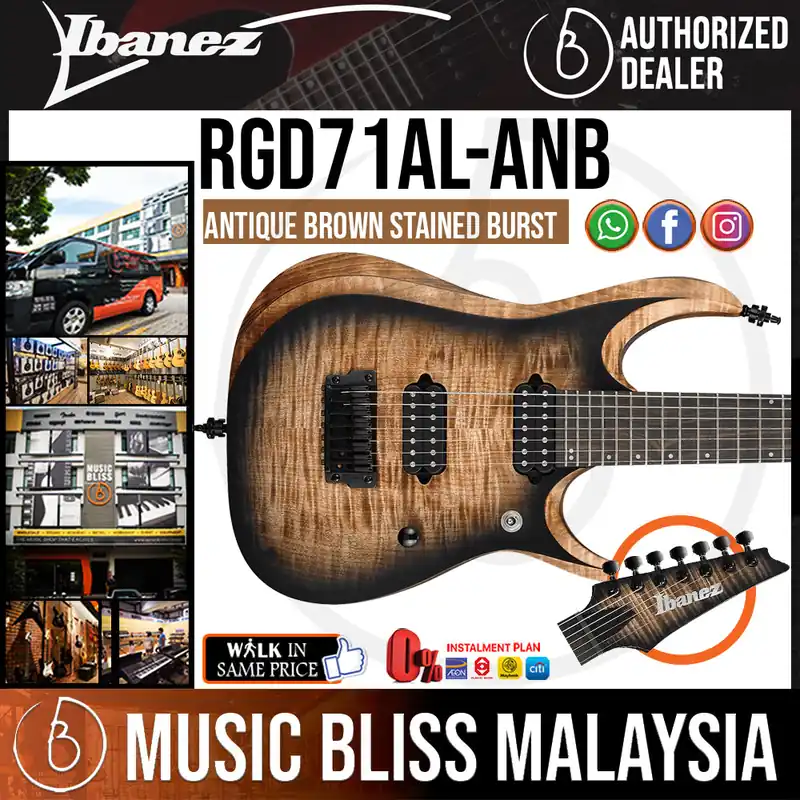Ibanez Axion Label RGD71AL Electric Guitar - Antique Brown Stained Burst Shop Now
