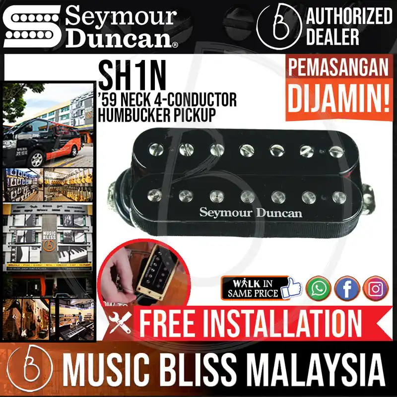 Big Sale Seymour Duncan SH-1N ’59 Neck 4-Conductor Humbucker Pickup - Black [Free In-Store Installation]