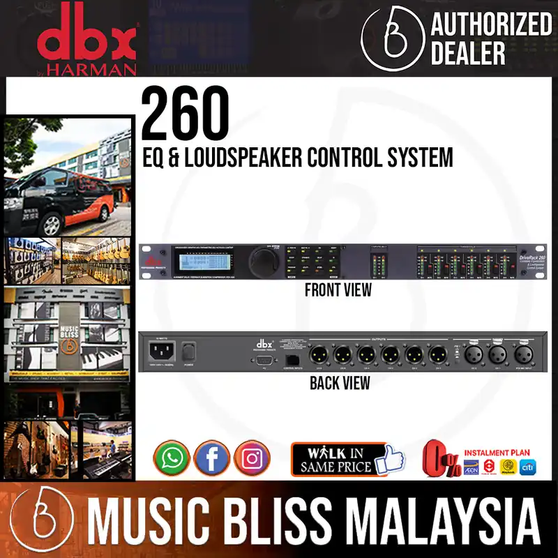Fresh Stock dbx DriveRack 260 EQ & Loudspeaker Control System