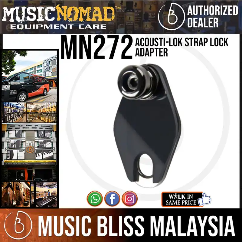 Music Nomad MN272 Acousti-Lok Strap Lock Adapter for Taylor Guitars with a 9-volt Expression System Battery Box No Minimum Order