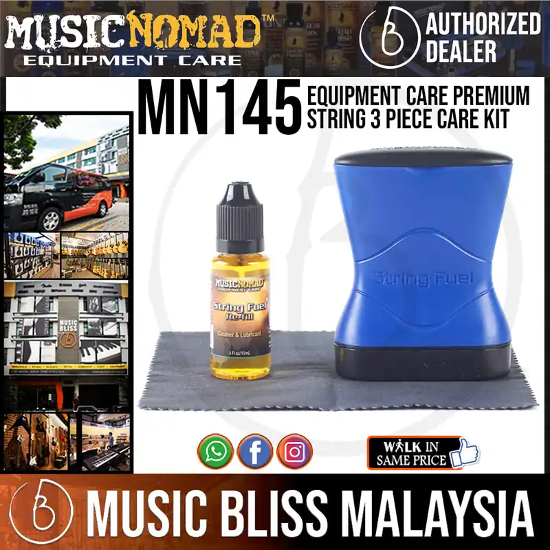 Place Order Music Nomad MN145 Equipment Care Premium String 3 Piece Care Kit